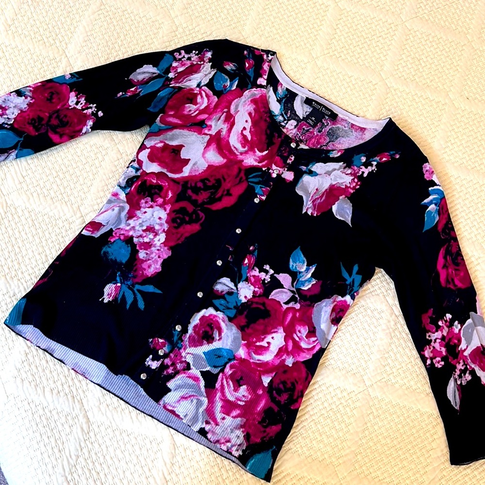 White House Black Market Cardigan Multi color